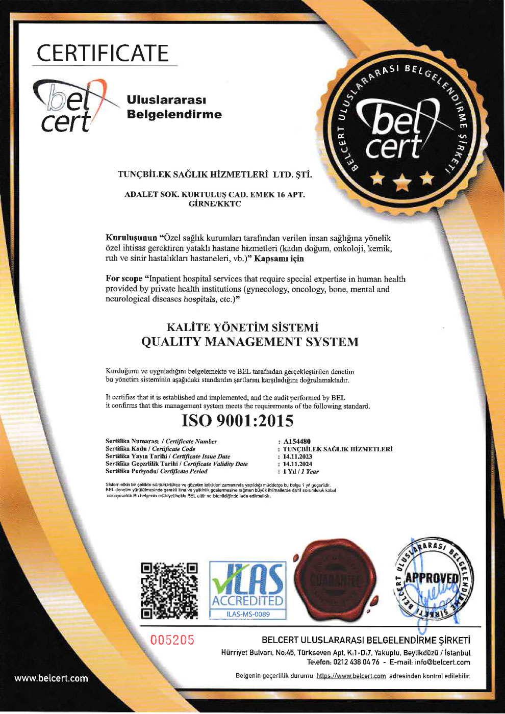 cyprus ivf certificate